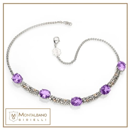 Collana Polvere di Stelle ponti piccoli con pietre